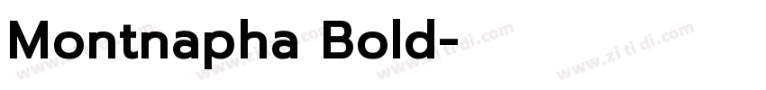 Montnapha Bold字体转换